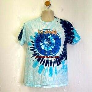 Def Leppard - Tye Dye Def Leppard Adrenalize Graphic T Shirt Size Small